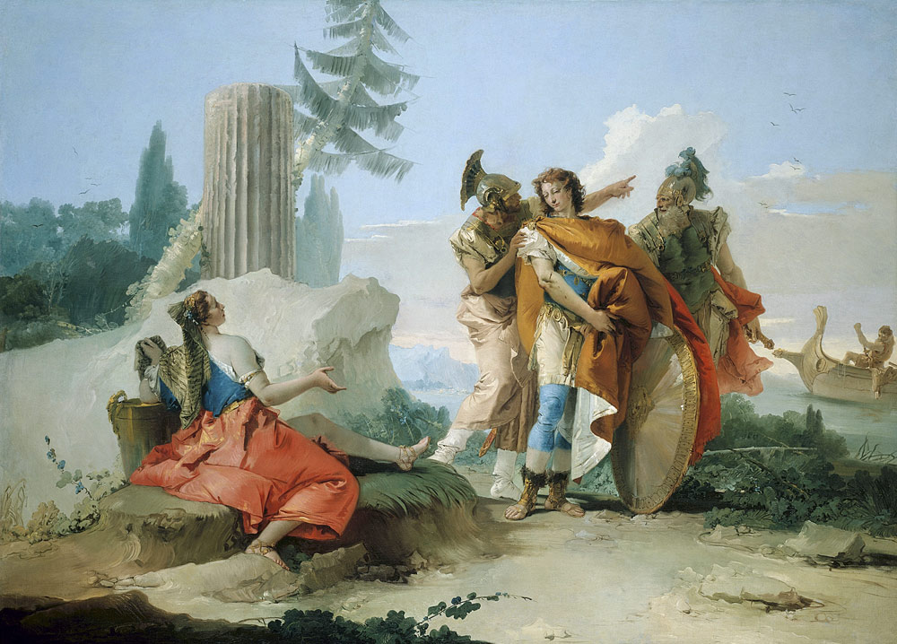 Rinaldo leaves Armida from Giovanni Battista Tiepolo
