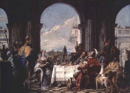 The Banquet of Anthony and Cleopatra from Giovanni Battista Tiepolo