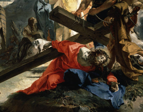 Calvary - Christ collapses / Tiepolo from Giovanni Battista Tiepolo