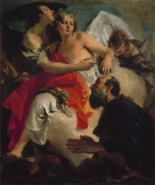 The three angels with Abraham / Tiepolo from Giovanni Battista Tiepolo