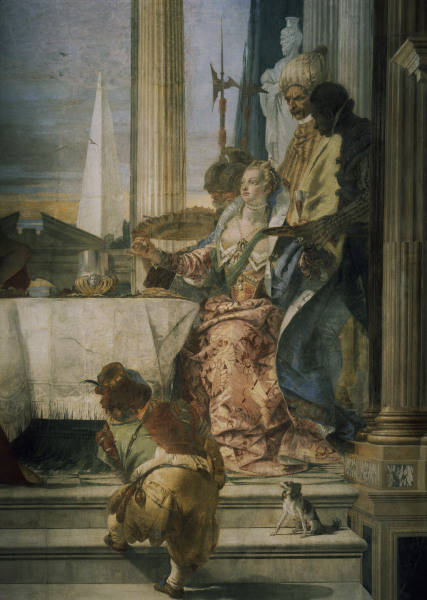 Tiepolo, Giovanni Battista 1696-1770. ''The banquet of Cleopatra'', 1757. Fresco (detail). Venice, P from Giovanni Battista Tiepolo