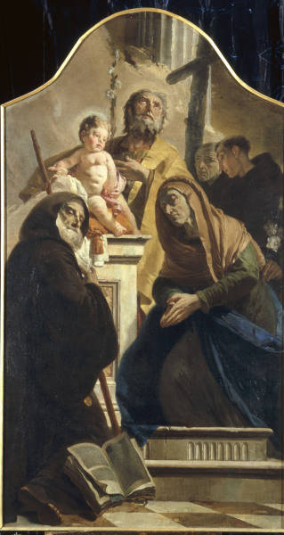 G.B.Tiepolo /Joseph w.Boy Jesus & Saints from Giovanni Battista Tiepolo