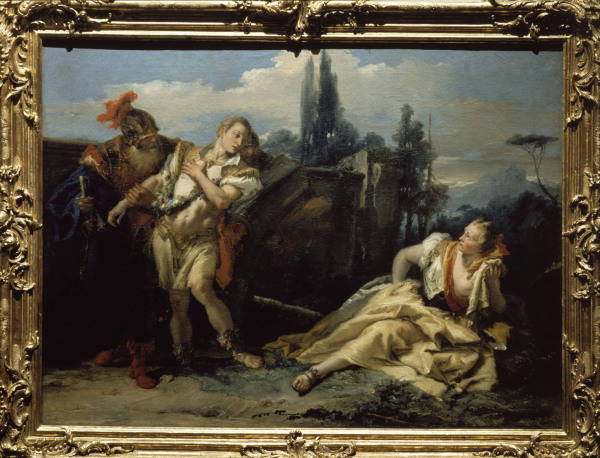G. B. Tiepolo, Renaud abandonne Armine from Giovanni Battista Tiepolo