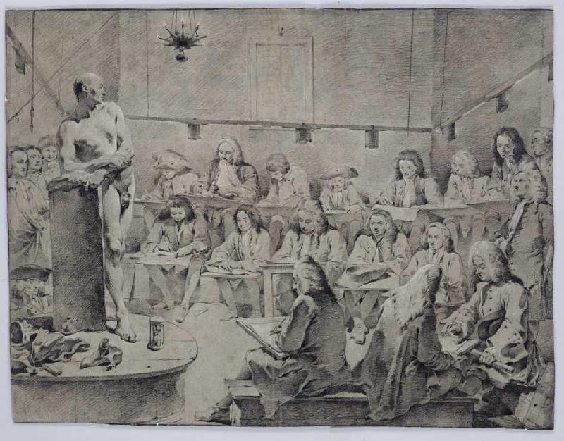 In der Akademie: Künstler beim Aktzeichnen. from Giovanni Battista Tiepolo