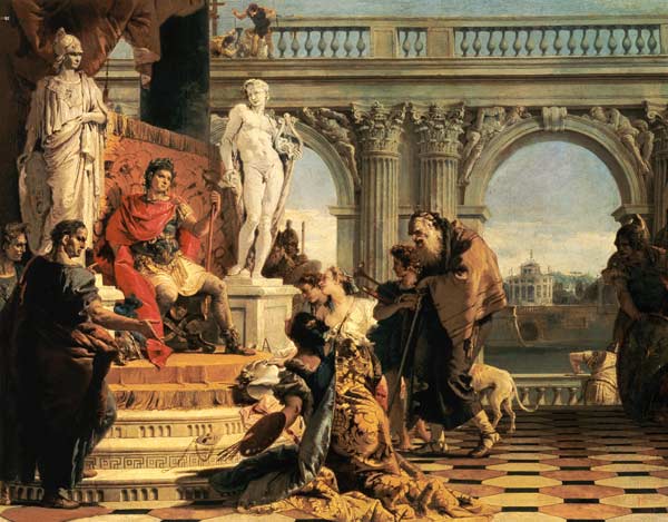 Maecenas Presenting the Liberal Arts to the Emperor Augustus (63BC-14AD) from Giovanni Battista Tiepolo