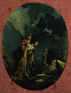 G.B.Tiepolo / Memento mori / c.1715