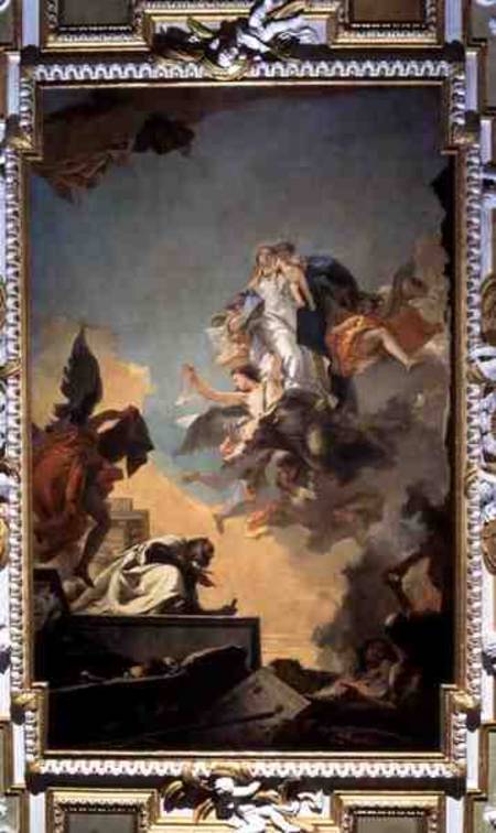 The Virgin of Carmel Giving the Scapula to the Blessed Simon Stock from Giovanni Battista Tiepolo