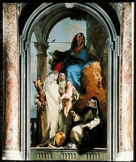 The Virgin and three Dominican saints from Giovanni Battista Tiepolo