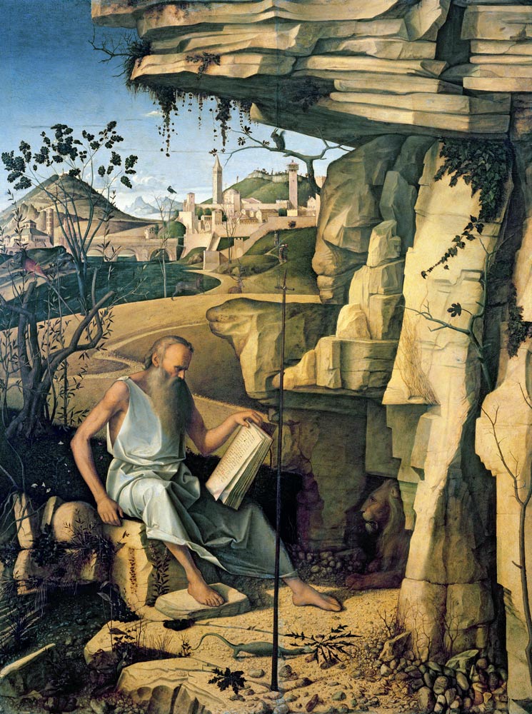 St. Jerome in the Desert from Giovanni Bellini