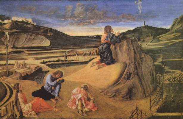 Christ at the mount of olives from Giovanni Bellini