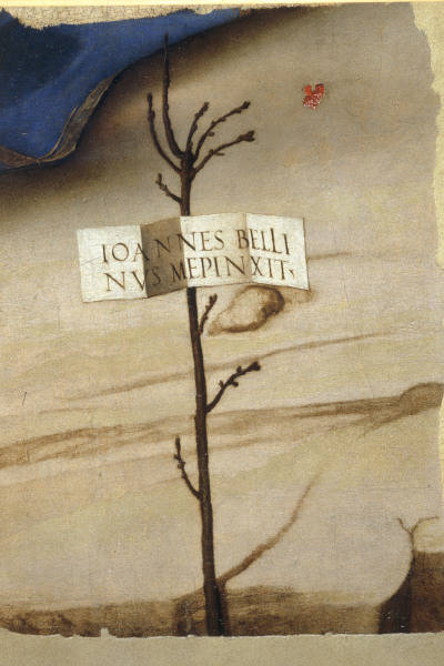 Giovanni Bellini / Fragment w.Signature from Giovanni Bellini