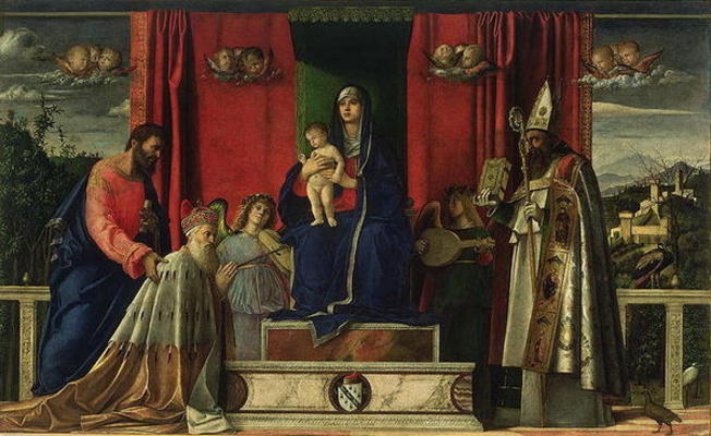 Madonna and Child (Barbarigo Altarpiece) 1488 from Giovanni Bellini