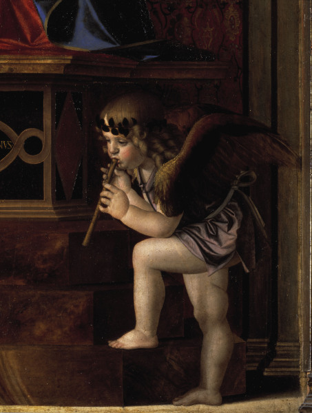 Angels making music from Giovanni Bellini