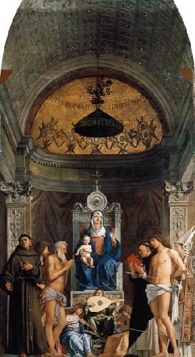 Bellini, Giovanni c.1430 - 1516. - ''Sacra Conversazione'' (Madonna with Child and Saints), 1487/88.