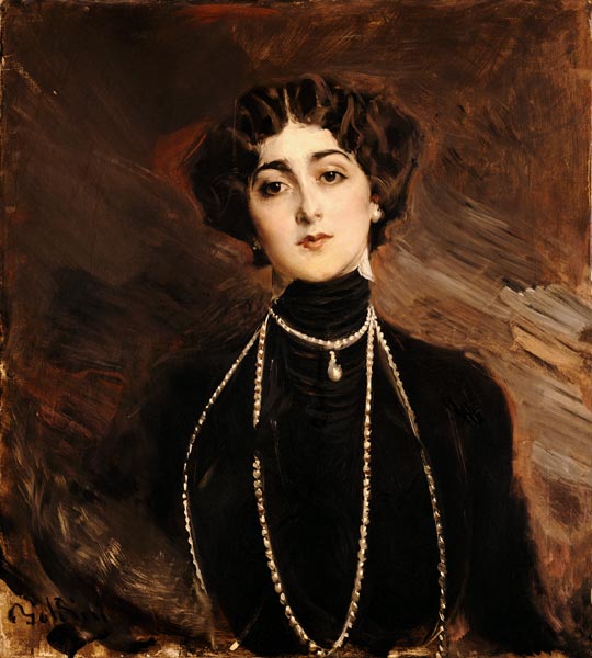 Portrait Of Lina Cavalieri from Giovanni Boldini