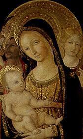 Madonna with child and the hll. Katharina and Christophorus.
