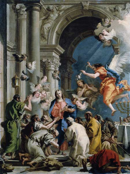 G.D.Tiepolo / Establ.of Last Supper from Giovanni Domenico Tiepolo
