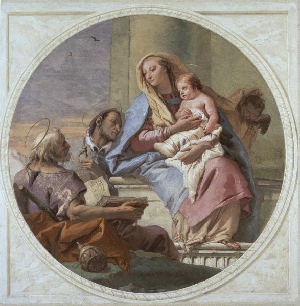 G.D.Tiepolo / Mary w.Child & Saints from Giovanni Domenico Tiepolo