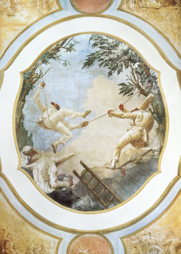 Pulcinella on a Swing from Giovanni Domenico Tiepolo