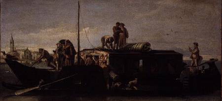 Venetian Post Barge from Giovanni Domenico Tiepolo