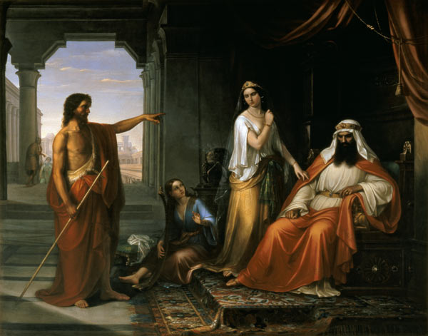 St. John the Baptist rebuking Herod from Giovanni Fattori