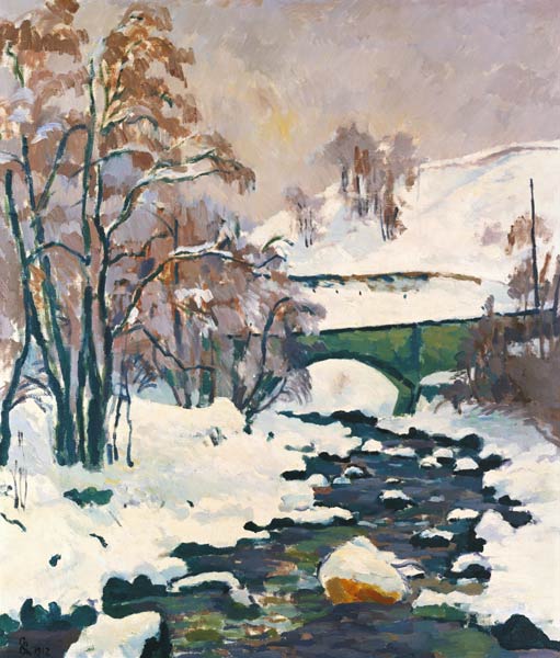 Winter in Stampa. from Giovanni Giacometti
