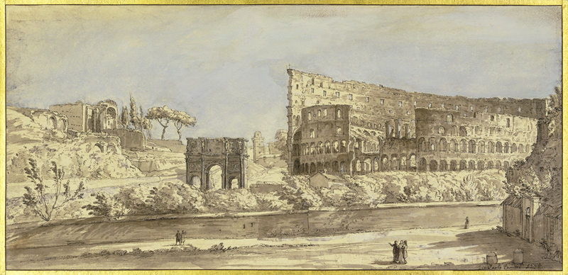 Das Kolosseum und der Konstantinsbogen zu Rom from Giovanni Paolo Pannini