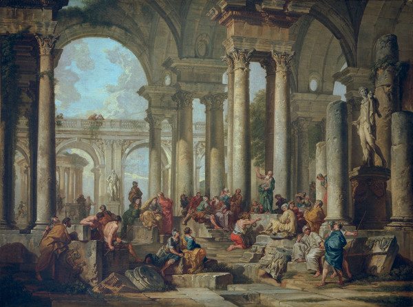 G.P.Pannini, Paul preaches in Athens from Giovanni Paolo Pannini