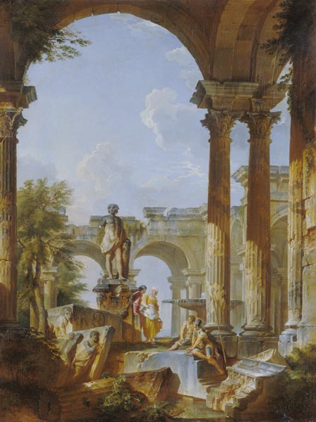 G.P.Pannini, Ideal view with ruins from Giovanni Paolo Pannini