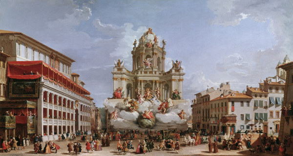 Rome / Piazza di Spagna / Painting from Giovanni Paolo Pannini