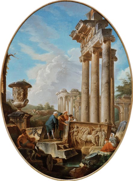 G.P.Pannini / The Archaeologist / 1750 from Giovanni Paolo Pannini
