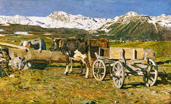 At the watering-place from Giovanni Segantini