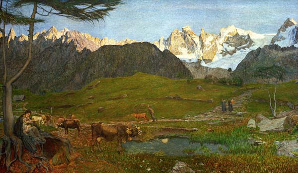 G.Segantini,Leben (Alpen-Triptychon) from Giovanni Segantini