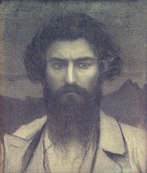 Giovanni Segantini, Selbstporträt from Giovanni Segantini