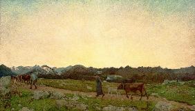 G.Segantini,Natur (Alpen-Triptychon)