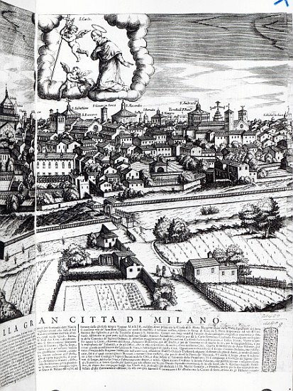 A Section of a Map of Milan from Giovanni Battista Bonacina