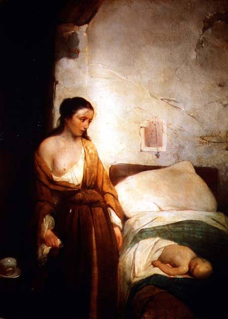 Poor Mother from Girolamo Induno