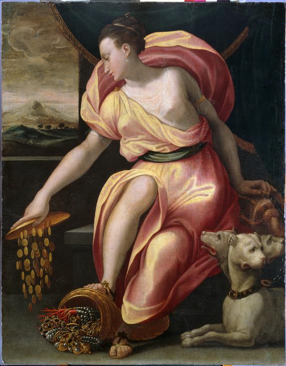 Allegory of wealth from Girolamo Macchietti