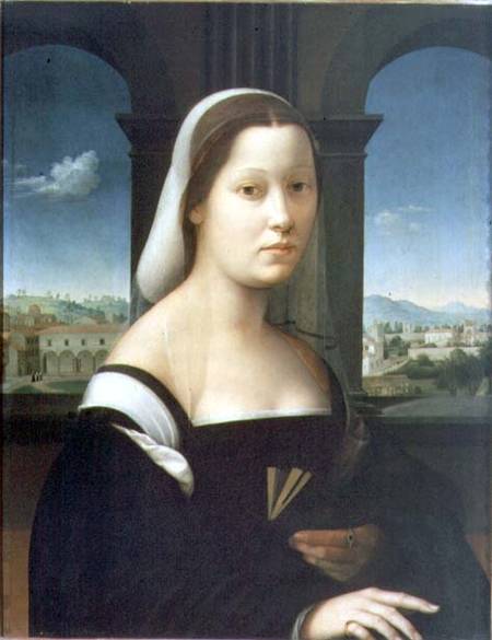 Portrait of a Woman (panel) from Giuliano Bugiardini