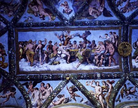 The Marriage of Cupid and Psyche, from the ceiling of the 'Loggia of Cupid and Psyche' from Giulio Romano