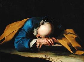 St. Peter or St. Jerome Sleeping