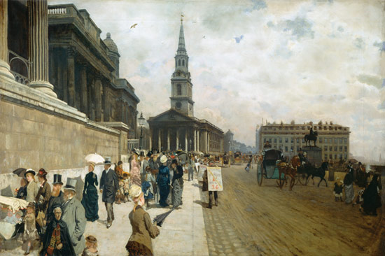 The National Gallery, London from Giuseppe or Joseph de Nittis