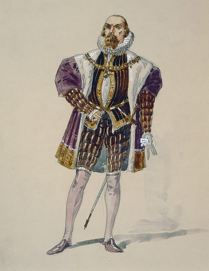Costume for Alvise in Act III of La Gioconda by Amilcare Ponchielli from Giuseppe Palanti