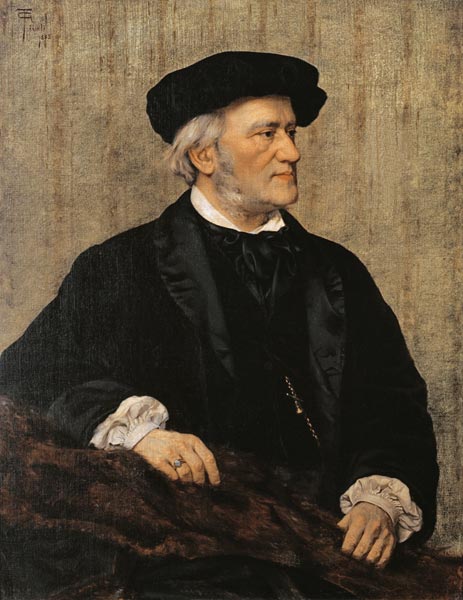 Portrait of Richard Wagner (1813-83) from Giuseppe Tivoli