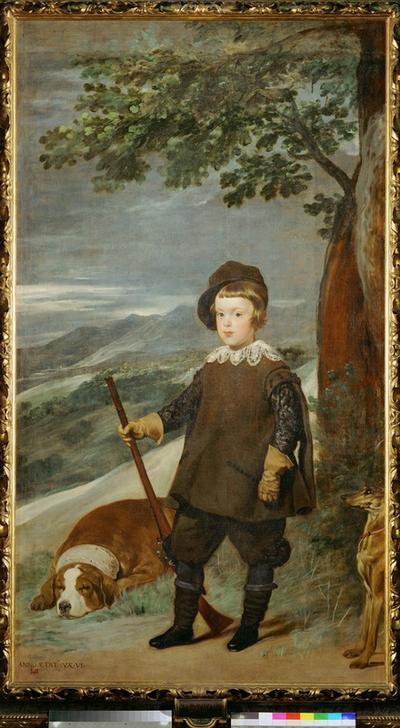 Prince Baltasar Carlos as hunter from Giuseppe Velasco or Velasquez