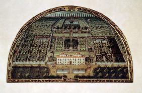 Villa di Castello from a series of lunettes depicting views of the Medici villas