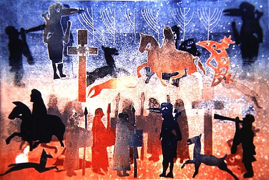 Celtic Celebrations, 1996 (monotype)  from Gloria  Wallington