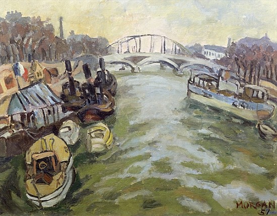 The Seine at Paris, 1951 (oil on canvas)  from Glyn  Morgan