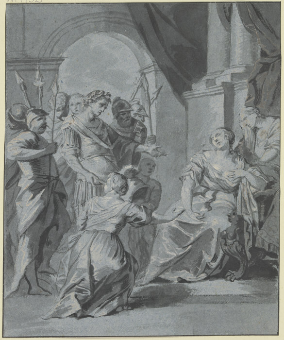 Octavian vor der verzweifelnden Kleopatra from Gottlieb Welté