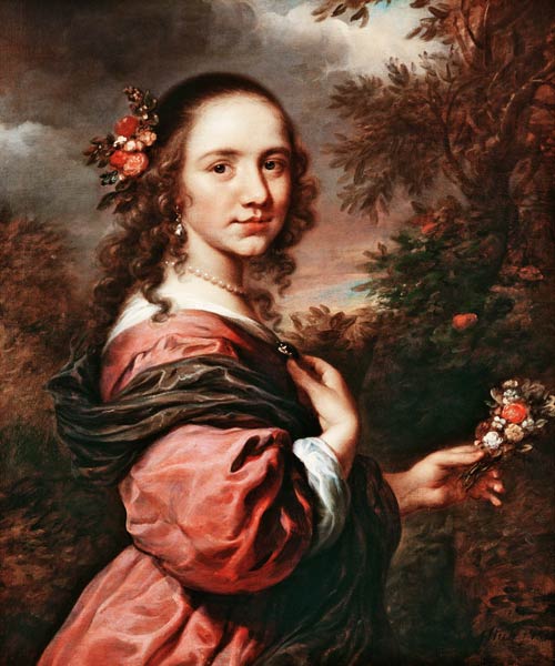 Portrait of a lady from Govaert Flinck